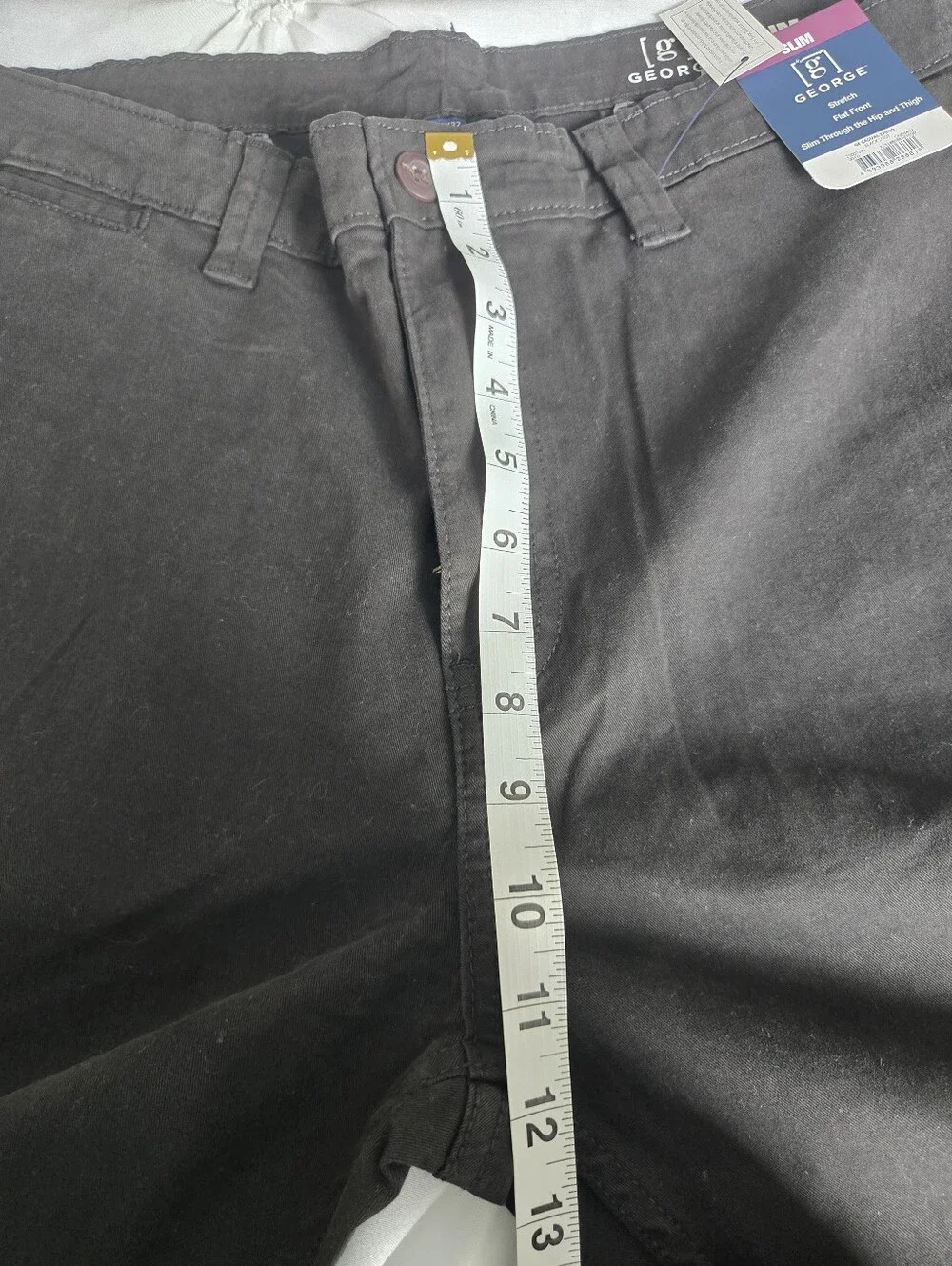 Men's Black Straight-Leg Chinos, NEW. Size 40x32